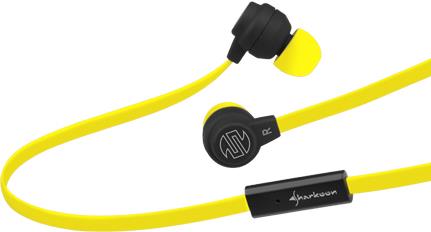 Slušalice SHARKOON Shark Zone EP10, in-ear s mikrofonom, žuto-crne