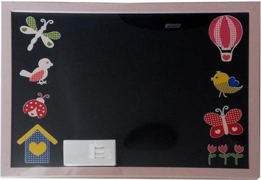 Ploča za pisanje kredom dj. ružičasta 40x30 cm