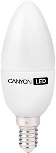 CANYON BE14FR3.3W230VW LED lamp, B38 shape, milky, E14, 3.3W, 220-240V, 150°, 250 lm, 2700K, Ra>80, 50000 h