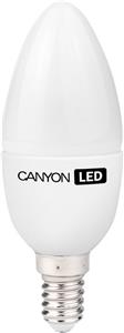 CANYON BE14FR6W230VW LED lamp, B38 shape, milky, E14, 6W, 220-240V, 150°, 470 lm, 2700K, Ra>80, 50000 h