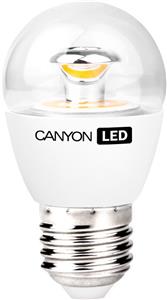 CANYON PE27CL3.3W230VW LED lamp, P45 shape, clear, E27, 3.3W, 220-240V, 150°, 250 lm, 2700K, Ra>80, 50000 h