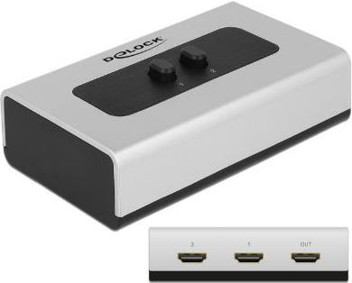 Razdjelnik HDMI DELOCK Switch, 2x HDMI In na 1x HDMI out, manualni