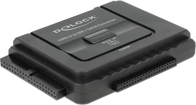 Konverter DELOCK, USB 3.0 (M) externi na SATA 22-pin/ IDE 40-pin/ IDE 44-pin, backup funkcija