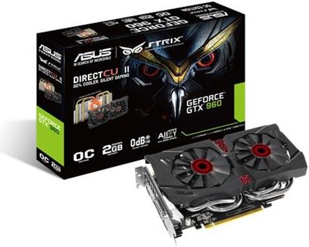 Grafička kartica PCI-E ASUS GeForce GTX 960 Strix DC2OC 2GD5, 2GB DDR5, DVI, HDMI, DP