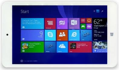 Tablet računalo I.ONIK TW Series 1, 10.1'' IPS, Intel 3735 QuadCore 1.33GHz, 1GB RAM, 16GB Flash, WiFi, BT, HDMI, kamera, Windows 8.1, bijeli
