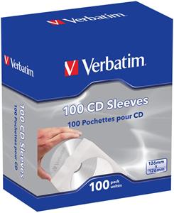 Verbatim CD/DVD papirnate košuljice (pakiranje 100 kom.)