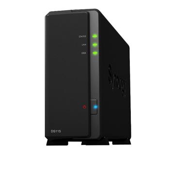Synology DS115 DiskStation 1-bay NAS server, 2.5"/3.5" HDD/SSD podrška, Wake on LAN/WAN, 512MB, G-LAN, USB3.0/eSATA