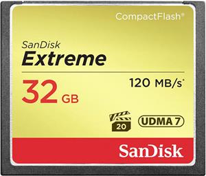 Memorijska kartica SanDisk 32GB Extreme Compact Flash (CF) 120MB/s, 85MB/s write, UDMA7 SDCFXSB-032G-G46
