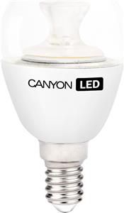 CANYON PE14CL3.3W230VN LED lamp, P45 shape, clear, E14, 3.3W, 220-240V, 150°, 262 lm, 4000K, Ra>80, 50000 h