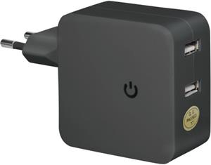 Punjač zidni Transmedia Switching adapter 4800mA, 2x USB