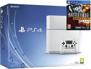 PlayStation 4 500GB White + Battlefield Hardline