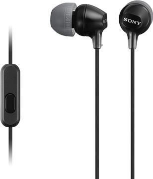 Slušalice s mikrofonom Sony MDR-EX15AP/B, crne