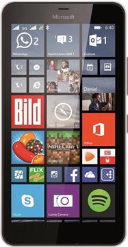 Mobitel Microsoft Lumia 640 XL DS, 5.7'' IPS multitouch, QuadCore Cortex A7 1.2 GHz, 1GB RAM, 8GB Flash, GPS, MicroSD, Dual SIM, BT, 2x kamera, Windows 8.1, bijeli