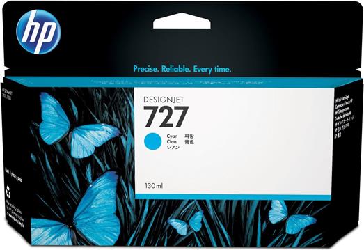 HP 727 130-ml Cyan Designjet Ink Cartridge