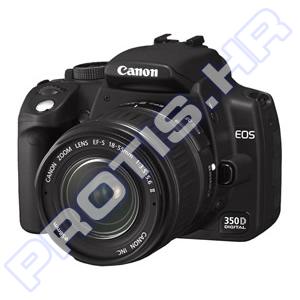 Digitalni fotoaparat Canon EOS 350D Black EFs 18-55 KIT+knjiga "Digitalna Fotografija"