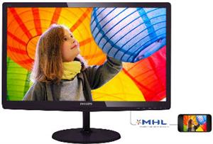 Monitor 24'' PHILIPS 247E6QDAD, FHD IPS, 5ms, 250cd/m2, 20.000.000:1, VGA, DVI, MHL-HDMI, crni
