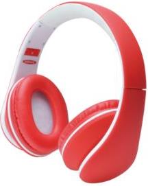 Slušalice Ednet Head Bang, crveno-bijele