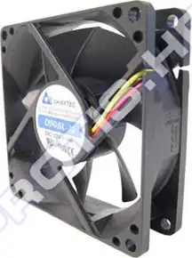 Hladnjak za kućište Chieftec AF-0925S, crni, 92×92×25mm, 2200 rpm, 25 dB