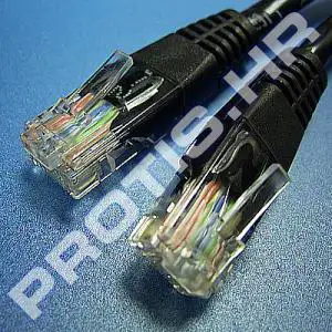 Patch kabel Cat 6 UTP 2.0m crni (24AWG) High Quality