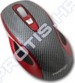 Miš Wireless (3D Laser, 6btn, Carbon/Red) Retail, 1-pk