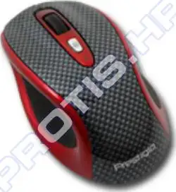 Miš Prestigio Bluetooth PJ-MSL2B laser mouse (Wireless, Laser, 4btn, Carbon/Red) Retail, 1-pk