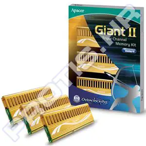Memorija DDR3 2000MHz 6GB (3x2GB) Apacer Giant II Triple