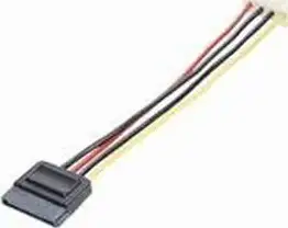 EVC C187 Connecting Kabel - Internal DC Power Supply Kabel SATA 150 -DC jack 15 pin kutni, 5,25