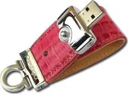 USB stick 8GB PRESTIGIO Leather Flash Drive, USB 2.0, PLDF4096MAPBLACK