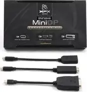 XFX mini DisplayPort adapter kit with active dongle, MiniDP-DVI, MiniDP-HDMI, MiniDP-DP