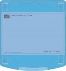 AttachableCase poveziva kutija za CD/DVD medije, plava transparentna (10 kom.)