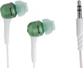 Slušalice Verbatim Sound Isolating Earphones, Green & White (Includes Ear Bud)