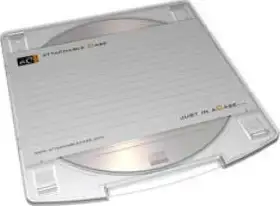 AttachableCase poveziva kutija za CD/DVD medije, siva transparentna (10 kom.)