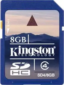 Memorijska kartica SD 8 GB Kingston HC , Class 4