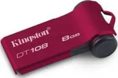 USB stick 8GB Kingston USB 2.0 Hi-Speed DataTraveler 108 (Red)