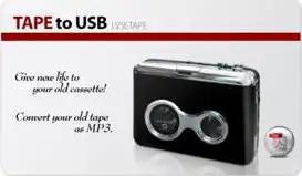 LifeView NotOnlyTV 5ETAPE - the first walkman to convert tape to MP3. Convert your music as MP3 for