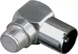 Konektor adapter antenski F(ž) - RF(m) - KUTNI
