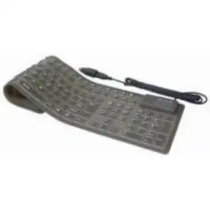 Tipkovnica Transmedia CT-3, Flexible, USB, PS/2, Siva