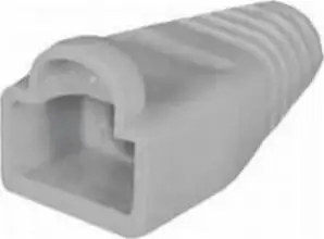 Transmedia TI2-GRL, Strain relief for round cable, for Western 8 8-plug, grey