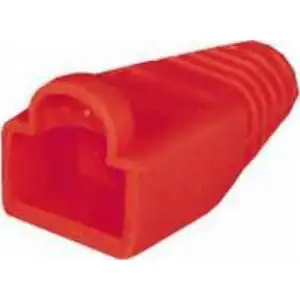 Transmedia Strain Relief for Western 8 8-plug, red