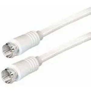 Transmedia FH1-2H, TV-SAT Kabel 2,5m , F-plug ravni utika na F-plug ravni utika , bijele boje,