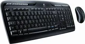 Tipkovnica + miš Logitech Wireless Combo MK320, USB, Crna