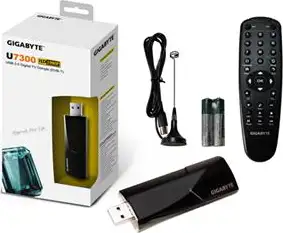 Gigabyte u7300 USB TV tuner, DVB-T