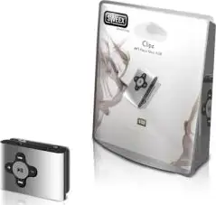 MP3 Player Sweex MP311 Sweex Clipz 4GB, Silver