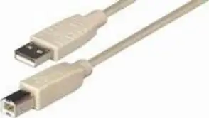 USB kabel 1,2m, AM - BM, Transmedia C142-1,2HL, bež