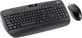 Tipkovnica + miš Genius KB C220, USB, Crna