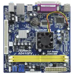 Matična ploča s479/Atom Asrock AD410PV - Intel NM10 Express, Mini-ITX, Solid Capacitor for CPU