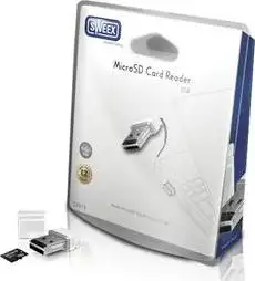 Sweex CR013 MicroSD Card Reader USB Reads MicroSD Cards up to 32 GB Data transfer rate 480 Mbps