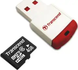 Memorijska kartica MicroSD 4GB class 6 Transcend HC sa čitačem