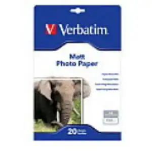Verbatim 20-pack Inkjet Matt Photo Paper A4 180g