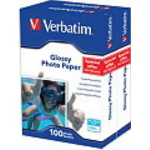 Verbatim 2×100-pack Inkjet Glossy Photo Paper 10×15 200g, 5760dpi, water resistant